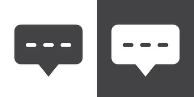 Messaging icon Thin line illustration set vector
