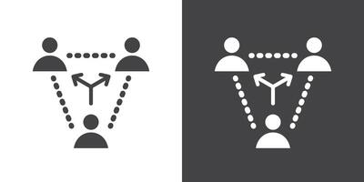 Third party icon Thin line illustration set vector