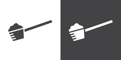 Scoop icon Thin line illustration set vector