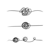 Adobe Illustrator Artwork, hand drawn tangled scribble sketch. Abstract doodle with line art. vector
