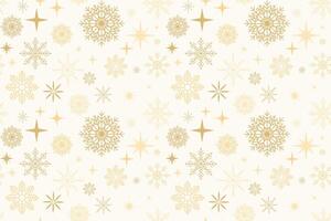 Golden snowflake seamless pattern design for wrapping paper, packaging, cards, banner, ads, invitations vector