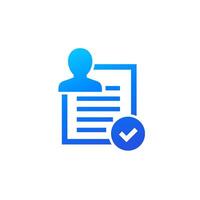 verified user account icon on white vector