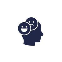 mood swings icon, change of mood pictogram vector