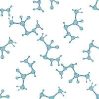 flat school Illustration. Crystallized molecule seamless pattern. Back to School. The science. vector