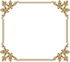 set Gold frames rectangle vector
