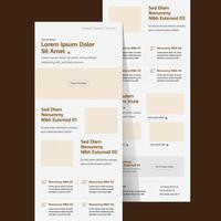 landing page design. website template for multipurpose service. one-page template for a business website and email marketing purposes. vector