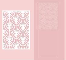 Invitaion pattern card design vector