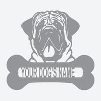 Bullmastiff Dog design vector