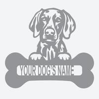 Dog Face silhouette design vector