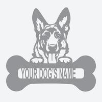 German Shepherd Dog design vector
