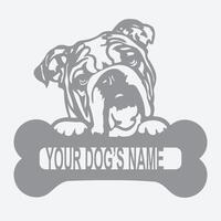 Bull dog design vector