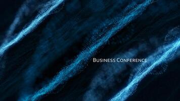 3D rendering of keynote presentation made for business finance and industry summit. Slideshow titular slide ready to be presented during corporate workshop training in front of employees photo