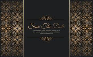luxury invitation background style ornamental pattern vector