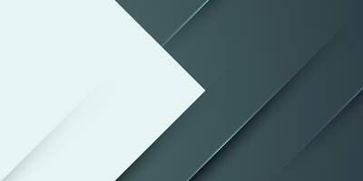 Futuristic abstract green and white. Papercut overlap on bright white color geometric design. Modern overlap papercut background vector
