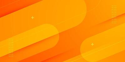 Dynamic orange gradient background with simple overlap shapes. Colorful design. Cool and modern with geometric concept. vector