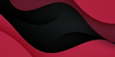 Dark red and black gradient dynamic abstract 3d background with shadow, and simple design. Creative premium gradient. Smart design 3d cover business design. vector