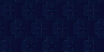 Abstract background. Wavy tech lines on a dark blue background. patterned lines with floral shapes. Futuristic background template for banner, landing, website, poster, cover, brochure. EPS10. vector