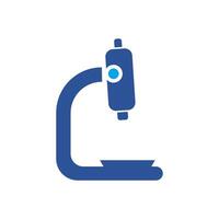 minimal microscope icon for education and other uses vector