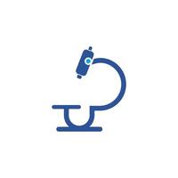 minimal microscope icon for education and other uses vector