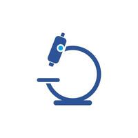 minimal microscope icon for education and other uses vector