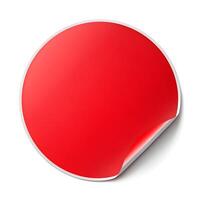 red round sticker photo