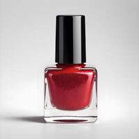 nail polish isolated on white background photo
