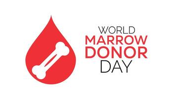 world marrow donor day is observed every year on September.Holiday concept background, placard, banner design template illustration background design. vector