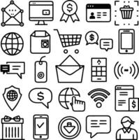 set of icons for online shopping, ecommerce, ecommerce, ecommerce, ecommerce, vector