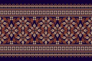 Geometric oriental design pattern on purple background vector