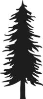 Rustic Forest pine tree silhouette vector