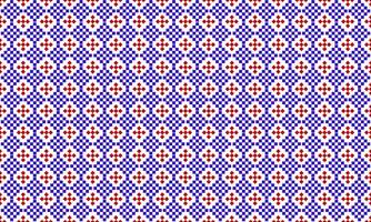 a detailed pattern composed of square designs,squrae shape pattern red and blue color on blue. vector