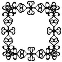 Original patterned black pad on a white background vector