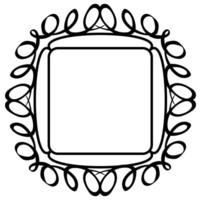 Original black frame on a white background vector