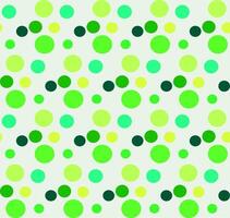 Seamless pattern in the form of polka dots on a green background vector