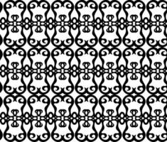 Black openwork pattern in the form of a lattice on a white background vector