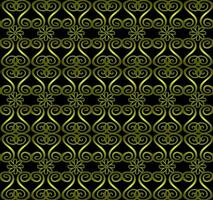 Seamless gold pattern on black background vector