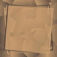 Original frame on a brown background decorated with a geometric pattern vector