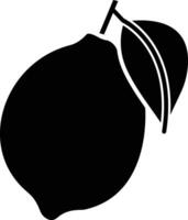 Lemon solid glyph illustration vector