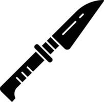 Army knife solid glyph illustration vector