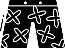 beach vaction solid glyph illustration vector