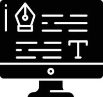 mood board solid glyph illustration vector
