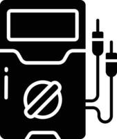 Testing solid glyph illustration vector