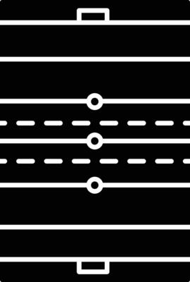 Rugby Stadium solid glyph illustration