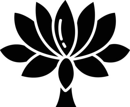 Protea solid glyph illustration vector