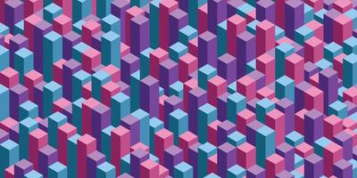 ISOMETRIC ABSTRACT BLOCK BACKGROUND vector