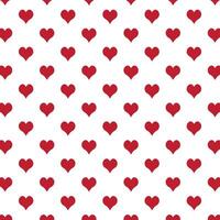 Red White Heart Pattern Romantic Love Background Illustration vector