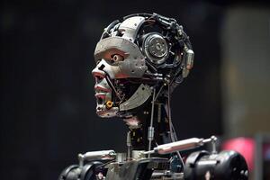Robot display with artificial intelligence photo