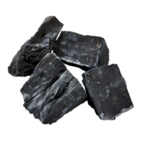 Pieces of charcoal Isolated on Transparent Background png