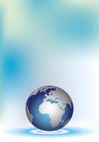 Globe Earth abstract template background vertical vector
