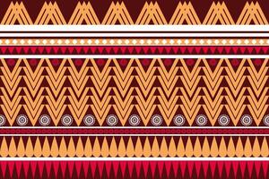 Tribal fabric pattern design, geometric shapes, colored triangles, tiles, ikat, embroidery, design for fabric pattern. Carpets, pillows, shirts, pants, bedding, curtains, patterns on glasses. vector